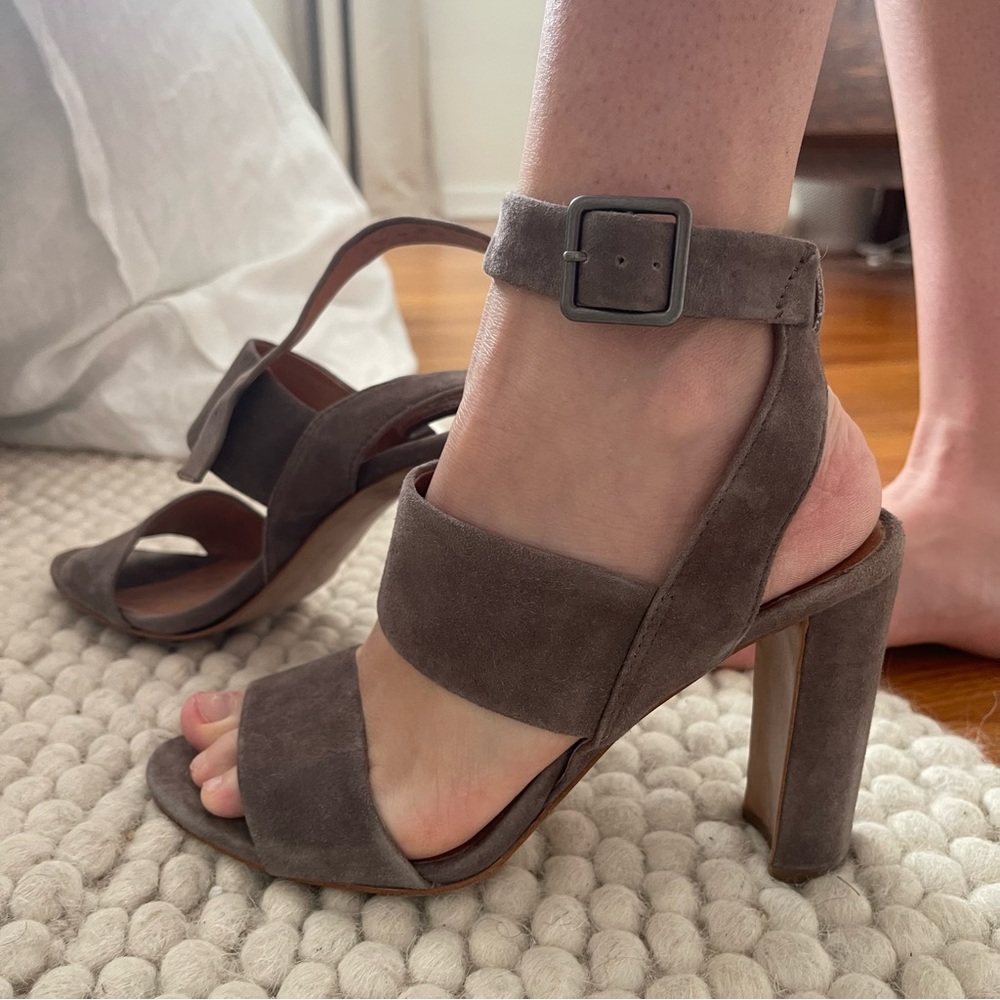 Madewell Suede Block Heels 7